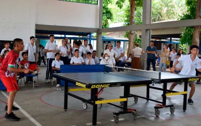 FINAL DEL TORNEO INTERCOLEGIADO BODAS DE PLATA EN LA MODALIDAD DE TENIS DE MESA