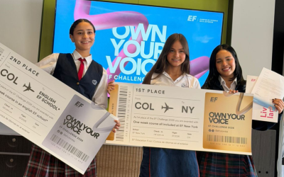 Estudiante del Gimnasio Campestre gana el concurso nacional de oratoria en inglés y obtiene un viaje a Nueva York